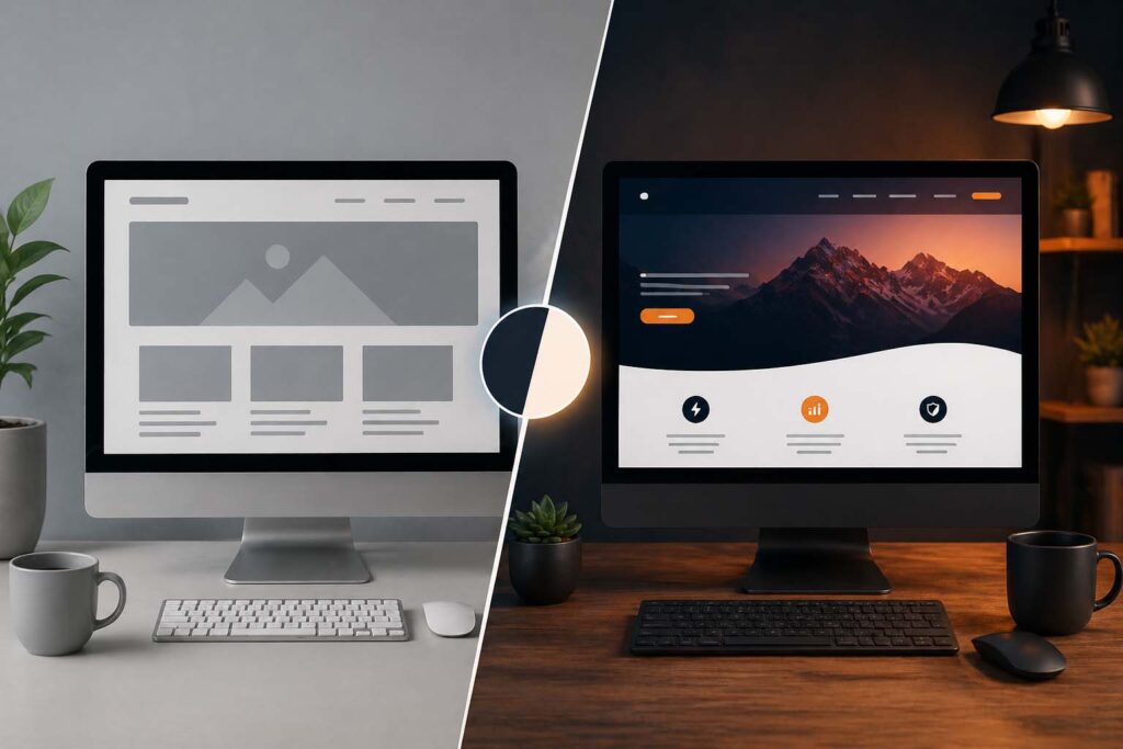 Custom Website vs Template