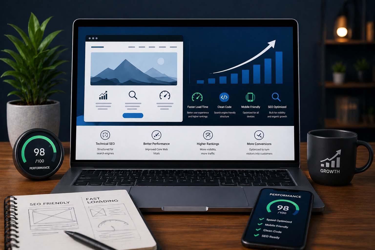 How Custom Website Design Improves SEO and Performance