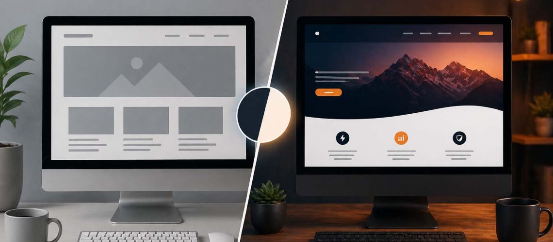 Custom Website vs Template